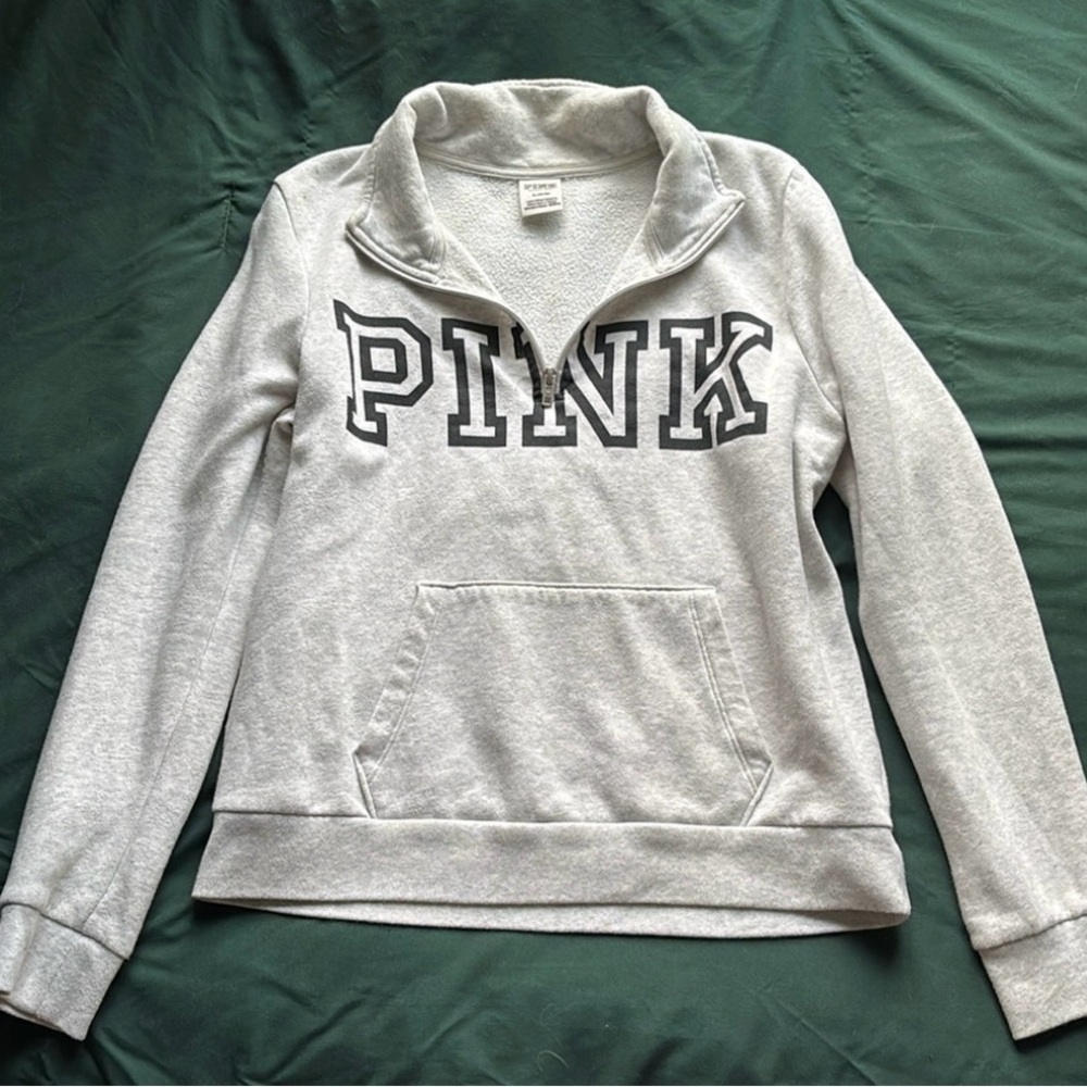 PINK Victoria's Secret Light Gray Sweater M